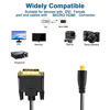 Picture of Twozoh Micro HDMI to DVI Cable 6FT, Micro HDMI 1.4 to DVI 24+1 Pin Male to Male Cable Support 1080P Full HD