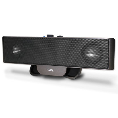 Picture of Portable USB laptop speaker - designed for computer travel by Cyber Acoustics (CA-2880),Black