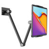 Picture of BEWISER Tablet Wall Mount Holder,360°Rotating Flexibly, Angle Adjustable, Folding Aluminium Alloy Compatible with4.7-12.9" Phone or Tablet in Kitchen/Office (Space Grey)