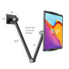 Picture of BEWISER Tablet Wall Mount Holder,360°Rotating Flexibly, Angle Adjustable, Folding Aluminium Alloy Compatible with4.7-12.9" Phone or Tablet in Kitchen/Office (Space Grey)