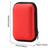 Picture of SquEqu 2 Pack Hard Drive Carrying Case 2.5 inch HDD SSD External Drive Storage Bag Organizer Hard EVA Cover Zipper Pouch for Canvio Basics Western Digital WD Elements My Passport Seagate Backup Plus