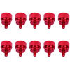 Picture of HELIFOUNER 10 Pieces 6-32 Thread, Red Color Anodized Aluminum Computer Case Thumbscrews, Thumb Screws for Computer Case/Cover/Power Supply/Hard Drives