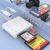 Picture of USB C+Lightning to CF/SD/Micro SD Memory Card Reader for iPhone/iPad,Apple Compact Flash Camera to Phone Adapter,Trail Digital Viewer for iPhone 15/14/iPad/MacBook Pro/Air iMac M1/2 Android Galaxy S22