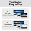 Picture of USB 3.0 to Dual HDMI Adapter for Mac&Windows 4K@60hz, Type C to HDMI Splitter for 2 Monitors, (Thunderbolt 3/4) USB C to Dual HDMI Hub Extend Display for MacBook Pro Air, Dell XPS, Surfa, Chromebook
