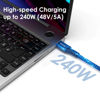 Picture of 240W for Thunderbolt 4 Cable 5 ft, 40Gbps USB C Cable with PD 3.1, 8K 60Hz 4K 144Hz USB 4 Cable for iPhone 15/Plus/Pro/Pro Max, Thunderbolt 3 Cable, Hub, SSD, Docking, eGPU