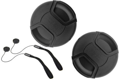 Picture of 52mm Lens Cap Cover for Fuji Fujifilm Fujinon XC 15-45mm f/3.5-5.6 OIS PZ,XF35mm XF 35mm F1.4 R(Not for F2),XF 18mm f/2.0 R,HUIPUXIANG [2 Pack]