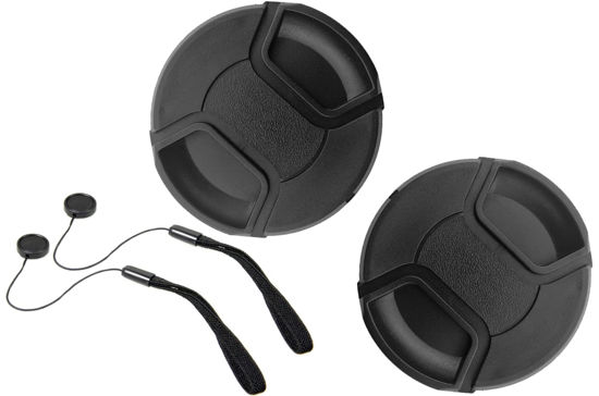 Picture of 52mm Lens Cap Cover for Fuji Fujifilm Fujinon XC 15-45mm f/3.5-5.6 OIS PZ,XF35mm XF 35mm F1.4 R(Not for F2),XF 18mm f/2.0 R,HUIPUXIANG [2 Pack]