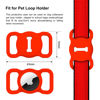 Picture of Airtag Dog Collar Holder, DLENP Air Tag Protective Cat Airtag Dog Collar,Silicone AirTags GPS Tracking Accessories,Air Tags with Bone Pattern (1 Pack(Red))