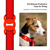 Picture of Airtag Dog Collar Holder, DLENP Air Tag Protective Cat Airtag Dog Collar,Silicone AirTags GPS Tracking Accessories,Air Tags with Bone Pattern (1 Pack(Red))