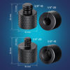 Picture of 8 Pack Camera Screw Adapter 1/4 Male to 3/8 Female and 3/8 Male to 1/4 Female Camera Screw Adapter for Tripod Stand Microphone Stand Mic Mount, Black