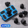 Picture of 8 Pack Camera Screw Adapter 1/4 Male to 3/8 Female and 3/8 Male to 1/4 Female Camera Screw Adapter for Tripod Stand Microphone Stand Mic Mount, Black