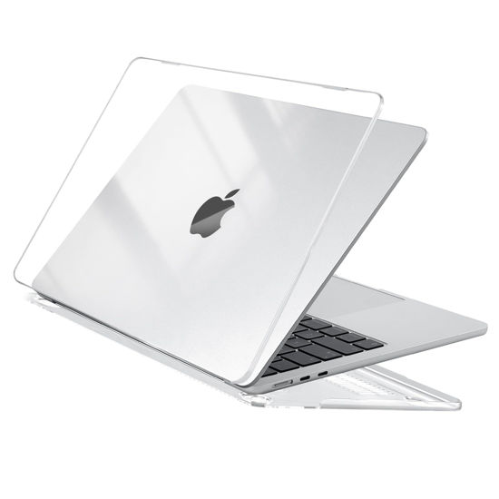 Picture of EooCoo Case Compatible with MacBook Air 15 inch M3 M2 A3114 A2941 2024-2023 Release [Ultra Craystal Clear] Slim Transparency Protective Cover Case, Transparent