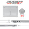 Picture of EooCoo Case Compatible with MacBook Air 15 inch M3 M2 A3114 A2941 2024-2023 Release [Ultra Craystal Clear] Slim Transparency Protective Cover Case, Transparent