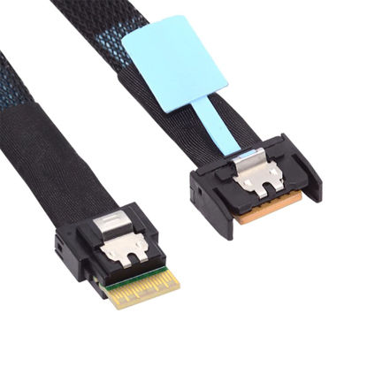 Picture of cablecc Mini Cool Edge IO MCIO PCI-E 4i 38Pin PCI-E 5.0 Male to SFF-8654 Slimline 4X Extender Cable 50cm