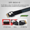 Picture of cablecc Mini Cool Edge IO MCIO PCI-E 4i 38Pin PCI-E 5.0 Male to SFF-8654 Slimline 4X Extender Cable 50cm