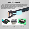 Picture of cablecc Mini Cool Edge IO MCIO PCI-E 4i 38Pin PCI-E 5.0 Male to SFF-8654 Slimline 4X Extender Cable 50cm