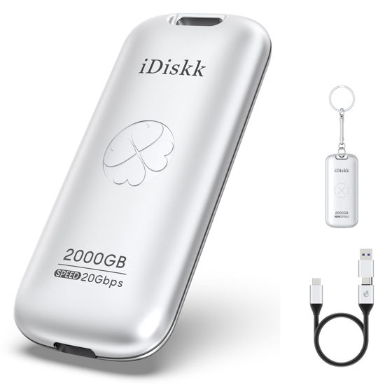 Picture of iDiskk 【Plug-Play 2TB HIgh Speed 2000MB/s External SSD |Pocket-Sized | USB 3.2 Gen 2x2 | External Solid State Drive | Photo Stick Compatible with Xbox,PS4,iPad,PC&Mac,PC,Android Phones,Cameras