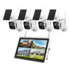Picture of Solar Security Cameras Wireless Outdoor: 2.5K/4MP UHD Battery Solar Powered Home Security Wifi System with 10" LCD Monitor, 10CH NVR Color Night Vision Smart Motion Alert 2-Way Audio 64GB Storage