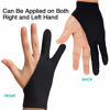 Picture of Gzingen 5 Pieces Artist Glove for Drawing Tablet, Two-Finger Tablet Drawing Gloves, Digital Artist Gloves for Graphics Pen Drawing Tablet Monitor Painting, Artist Glove for Right Hand and Left Hand