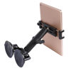 Picture of Aluminum Tablet Holder with Dual Suction Cup Base for Car/Boat Windshield, Tablet Stand Fits iPad Air 13" M2 (2024), iPad Pro 12.9" and other 4.7-15" Tablets, Mount on Window Bathroom Mirror