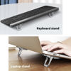 Picture of Nillkin Computer Keyboard Stand for Desk with 3 Adjustable Angles, 2PCS Laptop Stand Keyboard Riser for MacBook Pro/Air, Samsung Galaxy Book Pro, HP, Dell,Lenovo,10-17 Inches Laptop, Silver