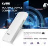 Picture of KuWFi 5.8G 3KM Gigabit Wireless WiFi Bridge Point to Point Outdoor Work for Starlink Satellite Signal Extend Outdoor Super Long Range WiFi Router Bridge 1000Mbps Ethernet Port 24V PoE Power 2-Pack