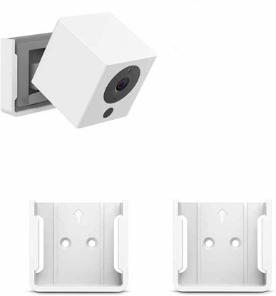Picture of VOMENC 2PACK Wall Mount Kit for Wyze Cam V2/V1 with Screwless and VHB Stick On - Easy to Install, No Tools Needed, No Mess, No Drilling, Strong Adheasive Mount(Not for Wyze Cam and Wyze Cam V3)