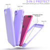 Picture of Yamink iPod Touch 7 Case with Screen Protector,iPod Touch 6 Case,iPod Touch 5 Case, Lightweight Full Body Heavy Duty Protection Soft TPU Hard PC Bumper Protective Sturdy Cover,Light Purple