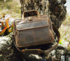 Picture of Polare 15.7" Full Grain Cowhide Leather Laptop Business Briefcase Work Bag College Bag Messenger Bag for Men