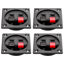 Picture of Tongze 4PCS Speaker Box Terminal Cup, Spring Square Subwoofer Box Terminal Binding Post Connector for DIY Home Car Speaker & Sub-woofer