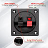 Picture of Tongze 4PCS Speaker Box Terminal Cup, Spring Square Subwoofer Box Terminal Binding Post Connector for DIY Home Car Speaker & Sub-woofer