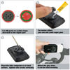 Picture of Thinvik Bike Computer Mount Adapter Insert Kit Back Rotate Cover Replace Compatible with Garmin Edge Series Replacement Adapter Back Cover Fix Garmin Broken Mounting Tabs
