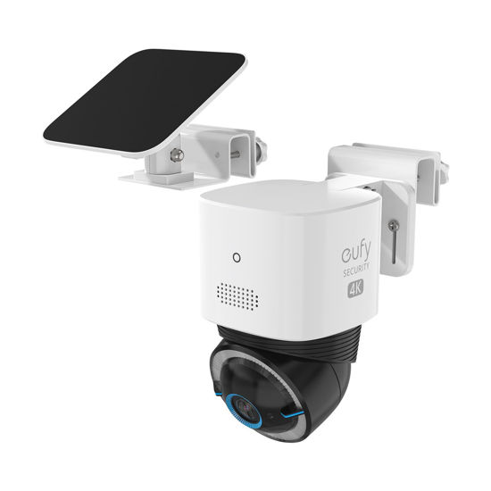 Picture of Koroao Outdoor Gutter Mount Compatible with Eufy Security 4G LTE Cam S330 Solar Panel Security Camera (1-Pack, White)