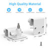 Picture of Koroao Outdoor Gutter Mount Compatible with Eufy Security 4G LTE Cam S330 Solar Panel Security Camera (1-Pack, White)