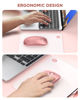 Picture of RAPIQUE Bluetooth Wireless Mouse - (BT5.1+USB) Dual Connectivity, Quiet Click, Low Power, and 1600 DPI, Portable Cordless Mouse for Mac, Laptop, MacBook Pro/Air, iPad (Rose Gold)