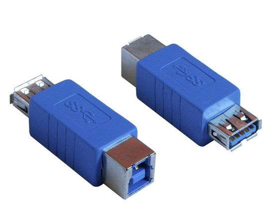 Picture of HTTX USB 3.0 Adapter - Type A Female to Type B Female Connector Converter Adapter (2-Pack)