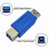 Picture of HTTX USB 3.0 Adapter - Type A Female to Type B Female Connector Converter Adapter (2-Pack)