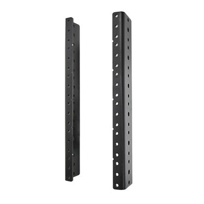 Picture of RIVECO 2 PCS 6U Rack Rails, Tapered Holes Rack Mount Rails for Recording & Network Wooden Cabinet Mounting, 3.0 mm Thickness Steel Heavy Duty, Screws Included