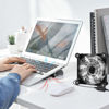 Picture of NewHail 1Pack 140mm Mini USB Fan Computer Fan Multi-Speed Control, Reduction Heat for Router, Game Console, TV Box, Recipient, Modem, DVR, Playstation, AV-Cabin