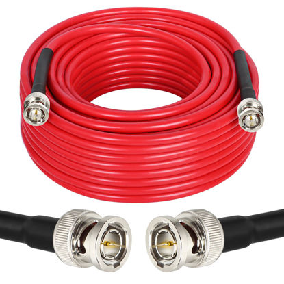 Picture of 50FT SDI Cable BNC Cable XRDS-RF HD SDI Cable BNC Digital Video Cable 75 Ohm RG59 BNC Male Cable for 4K 1080P 3G/6G HD SDI Camera Monitor Video Recorder SDI to HDMI Converter Splitter Security Camera