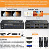 Picture of KVM Switch 2 Computers 2 Monitors, KCEVE Dual Monitor HDMI KVM Switcher USB 3.0 Version, 4K@60Hz HD Resolution, Support Copy and Extended Display, with EDID Function to Keep Window in Right Place