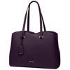 Picture of LOVEVOOK Laptop Tote Bag for Women Teacher Work, Leather Tote Bags Laptop Bag, Professional Computer Bag Large Purses Fashion Handbag, Dark Purple, Fits 15.6 Inch Laptop