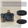 Picture of eMagTech 2 Sets Front Body Cap & Rear Lens Cap Cover Kit Compatible with Fuji X Mount DSLR Camera X-T4 X-T3 X-T2 X-T1 X-T30 X-T20 X-T10 X-H1 X-T200 X-T100 X-PRO 3