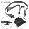 Picture of lilila-ree 5 Pin to 3X 15 Pin SATA Hard Drive HDD Power Adapter Cable Only for Cooler Master Modular Power Supply 20-in(50cm), Black