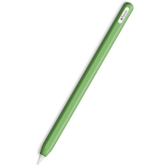 Picture of Slim Soft Silicone Sleeve Case Compatible with Apple Pencil 2nd Generation Only, Protective Grip Cover Skin for iPad Apple Pencil 2nd Gen (Green)