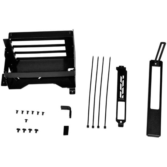 Picture of Lian-Li O11DEXL-1X Upright GPU Bracket Upgrade Kit for 40 Series GPU Compatilble with O11 Dynamic EVO XL Black Riser Cable Not Included - O11DEXL-1X