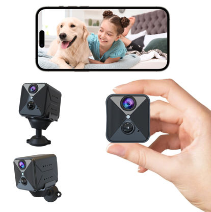 Picture of javiscam High Video Quality Wireless Spy Camera - Indoor Hidden Camera with Clear Night Vision, AI Motion Detection, Long Battery Life, Night Vision, App Supported, SD/Cloud Storage