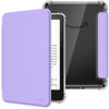 Picture of MoKo Case for All-New 7" Kindle Paperwhite 12th Generation 2024&Kindle Colorsoft Signature Edition 2024, Ultra Clear Soft Flexible Transparent TPU Back Cover Light Shell with Auto Wake/Sleep, Lilac
