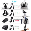Picture of PellKing Accessories Kit for DJI Osmo Pocket 3,New Quick Release Head Strap Mount + Chest Mount Harness + Backpack Clip Holder + 360°Rotating Wrist Strap