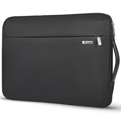 Picture of Voova 14 15 Inch Laptop Sleeve Case,360° Protective Computer Bag Cover Compatible with MacBook Pro14 M3/M2/M1,15 MacBook Air M2,15 Surface Laptop 5/4,14 HP Dell Acer Asus with Organizer Pocket,Black